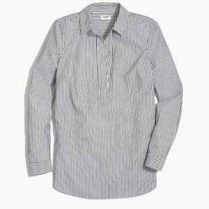 J. Crew Factory Black and White Stripe Tunic Size Medium